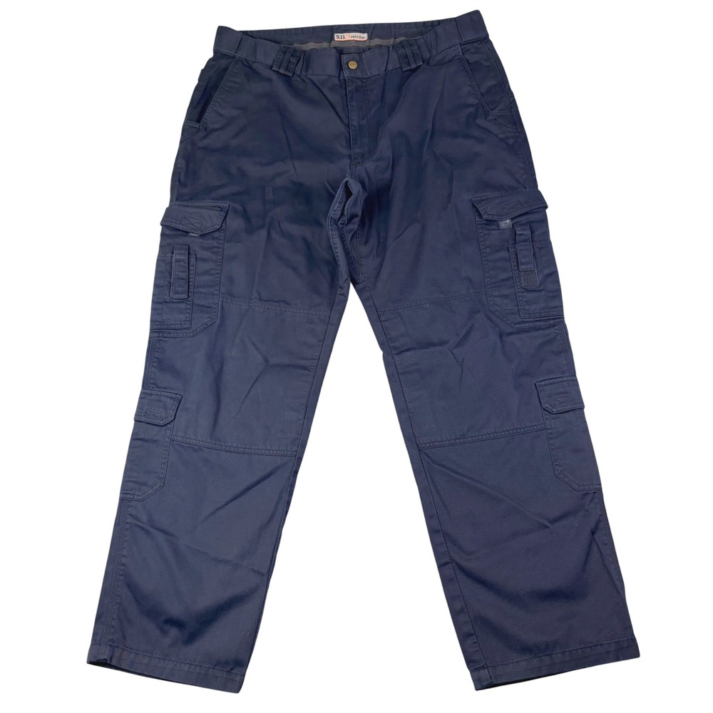5.11 Tactical 42x34 Navy Blue Cargo Pants Utility Workwear Reinforced Knee TDU